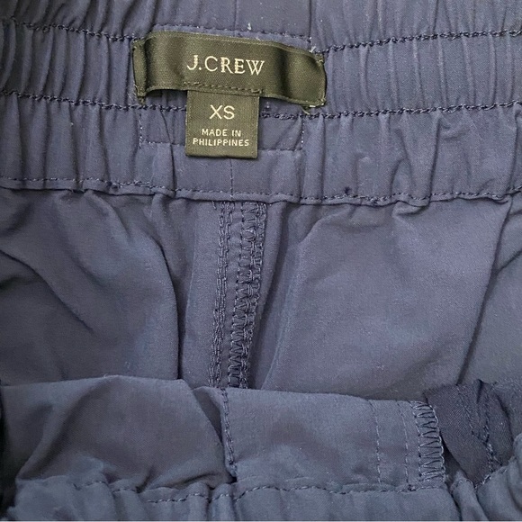 J Crew Woman’s Navy Blue Elastic Waist Pull On Shorts Swim Beach Activewear XS - Picture 3 of 10